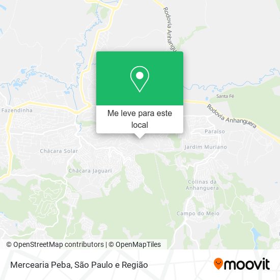 Mercearia Peba mapa