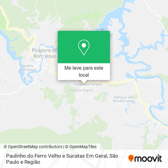 Paulinho do Ferro Velho e Sucatas Em Geral mapa
