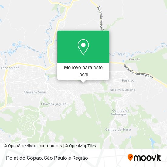 Point do Copao mapa