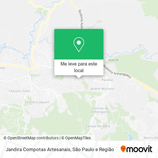 Jandira Compotas Artesanais mapa