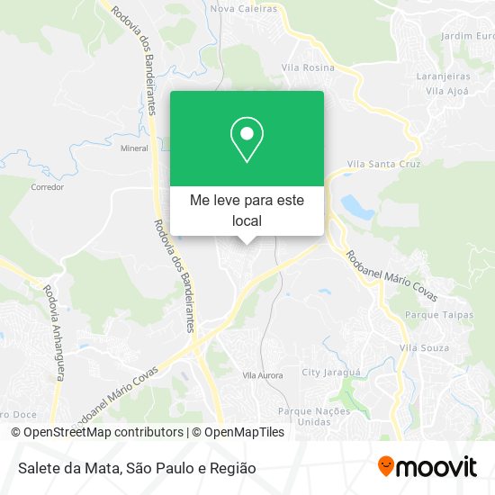 Salete da Mata mapa