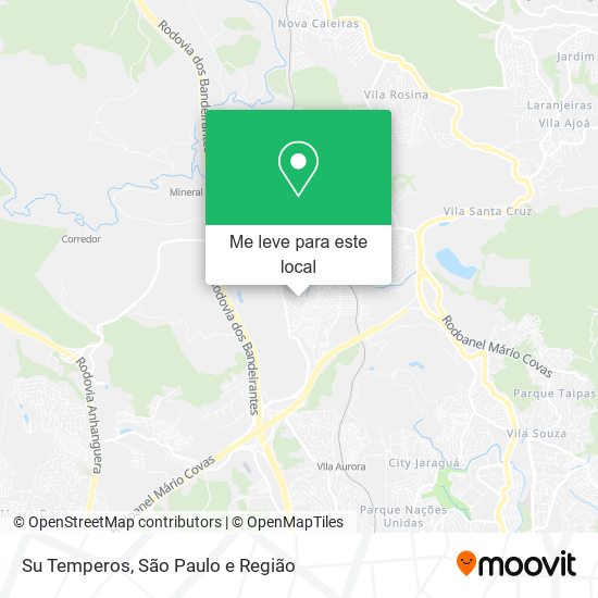 Su Temperos mapa