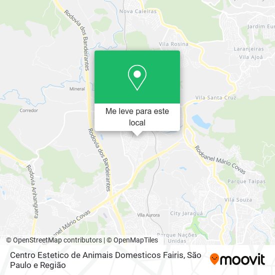 Centro Estetico de Animais Domesticos Fairis mapa