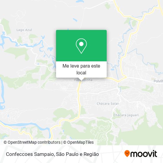 Confeccoes Sampaio mapa