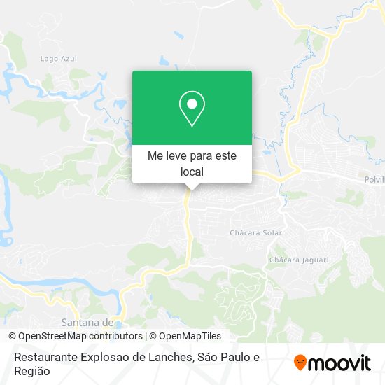 Restaurante Explosao de Lanches mapa