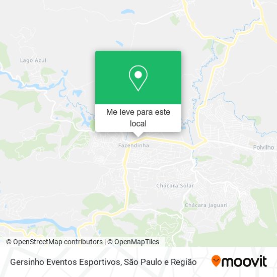 Gersinho Eventos Esportivos mapa