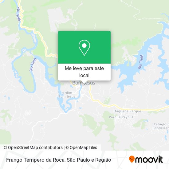 Frango Tempero da Roca mapa