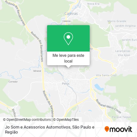 Jo Som e Acessorios Automotivos mapa