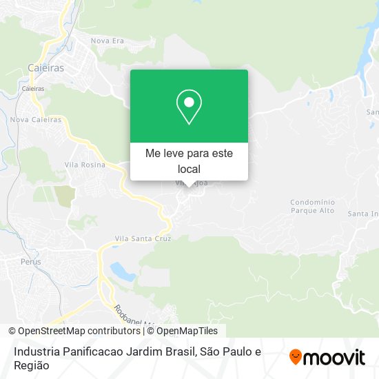 Industria Panificacao Jardim Brasil mapa