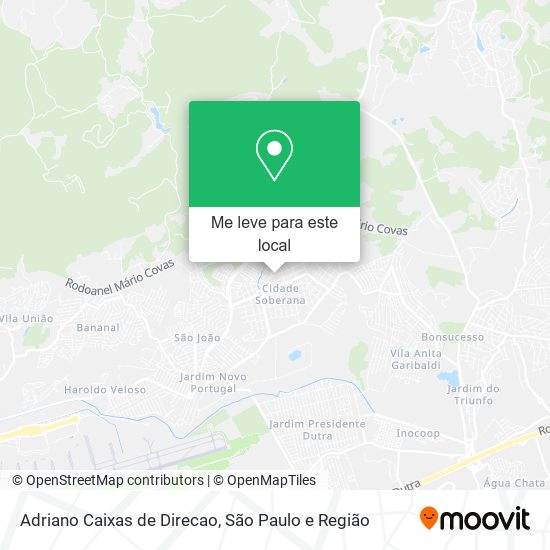 Adriano Caixas de Direcao mapa