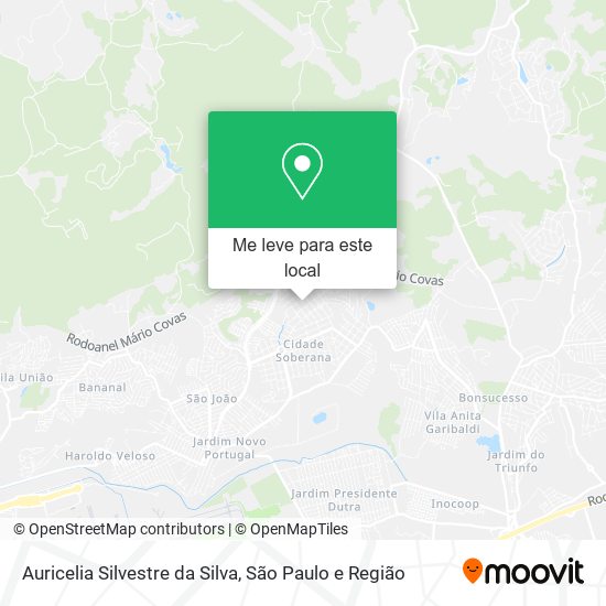 Auricelia Silvestre da Silva mapa