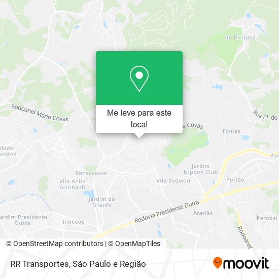 RR Transportes mapa