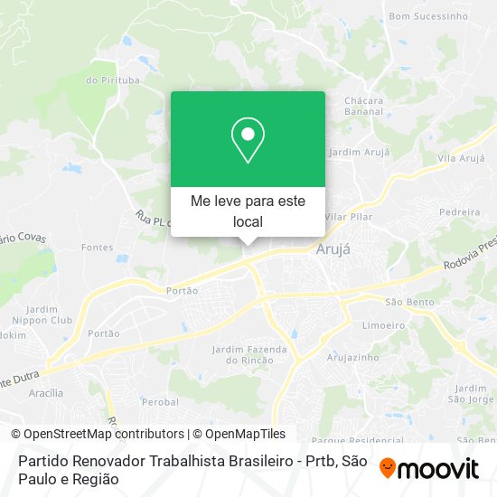 Partido Renovador Trabalhista Brasileiro - Prtb mapa