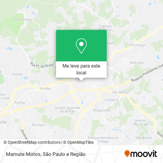 Mamute Motos mapa