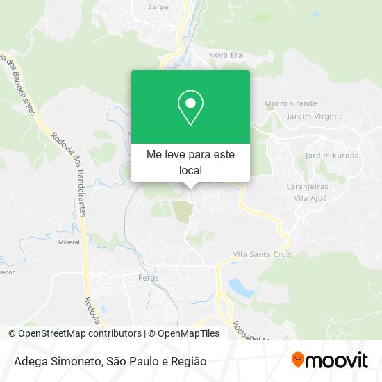 Adega Simoneto mapa