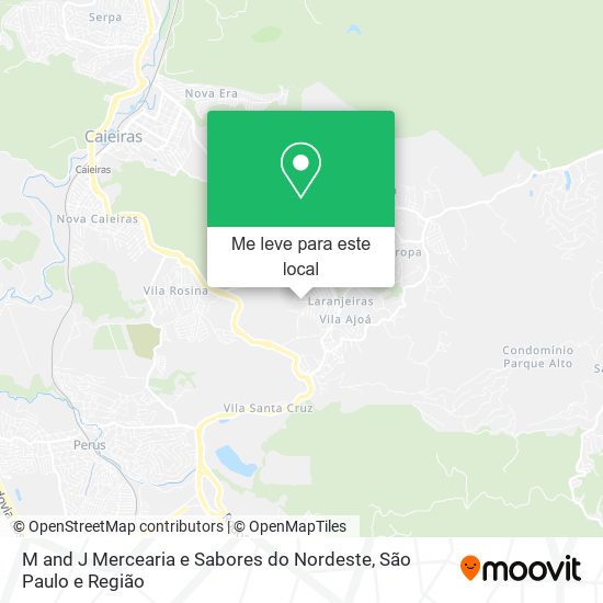 M and J Mercearia e Sabores do Nordeste mapa