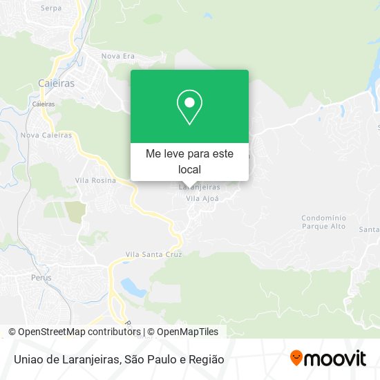 Uniao de Laranjeiras mapa