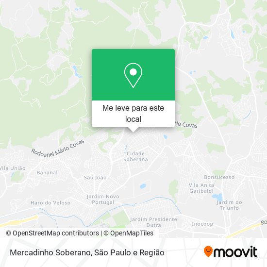 Mercadinho Soberano mapa