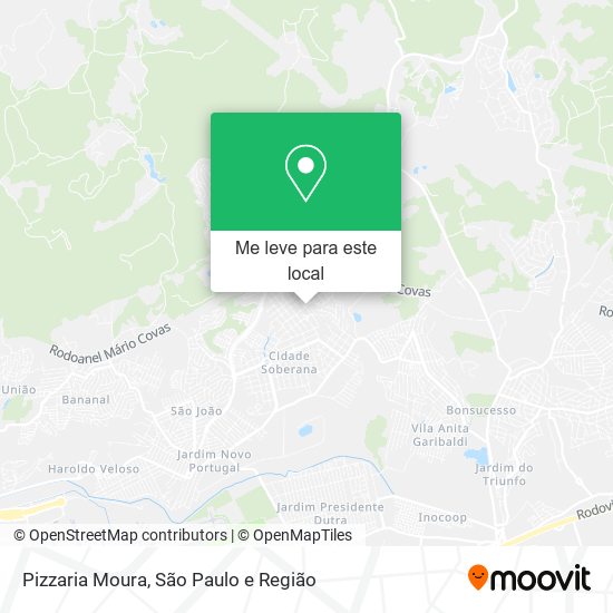 Pizzaria Moura mapa