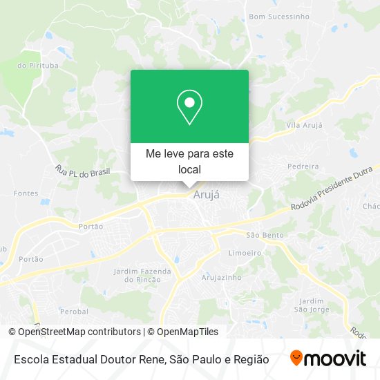 Escola Estadual Doutor Rene mapa