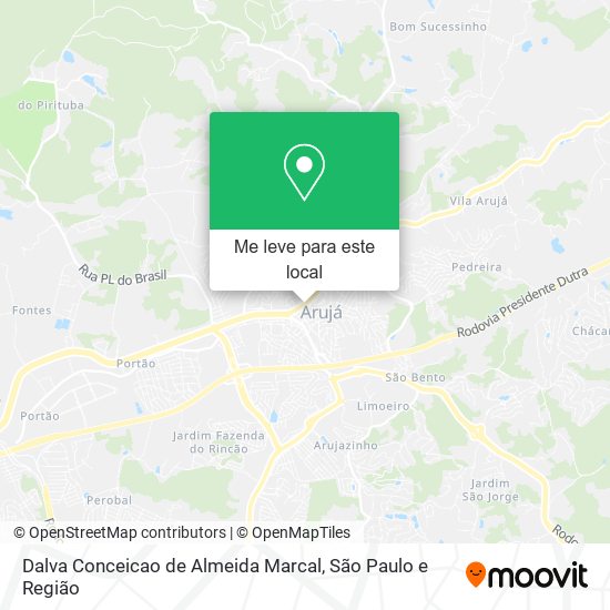 Dalva Conceicao de Almeida Marcal mapa