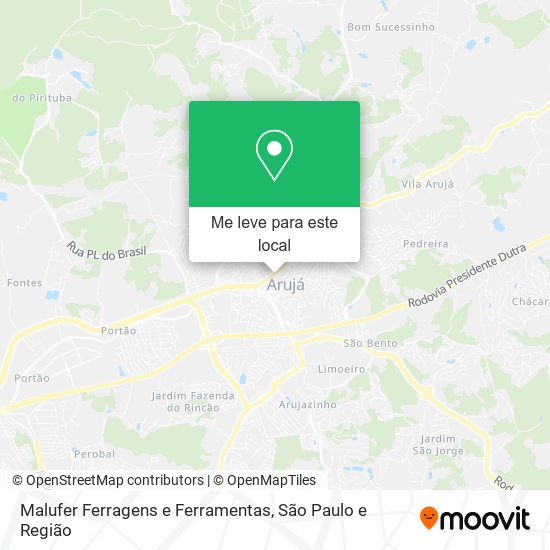 Malufer Ferragens e Ferramentas mapa