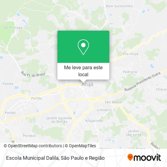 Escola Municipal Dalila mapa