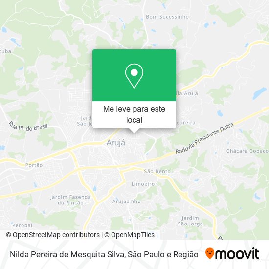 Nilda Pereira de Mesquita Silva mapa
