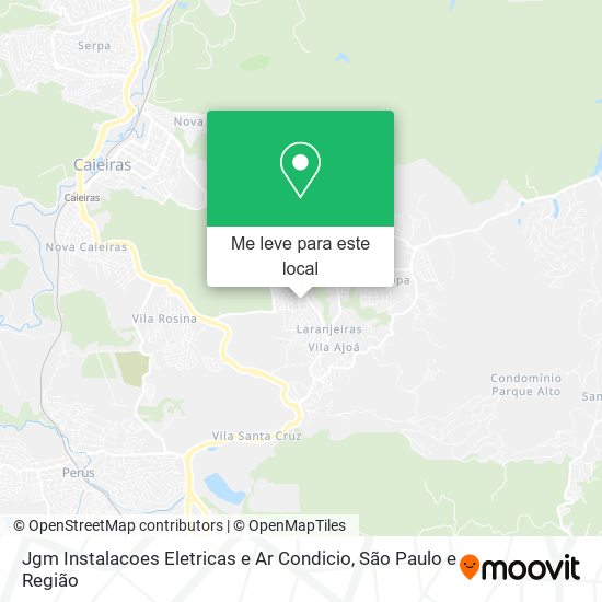 Jgm Instalacoes Eletricas e Ar Condicio mapa