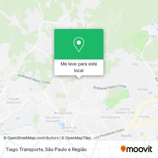 Tiago Transporte mapa