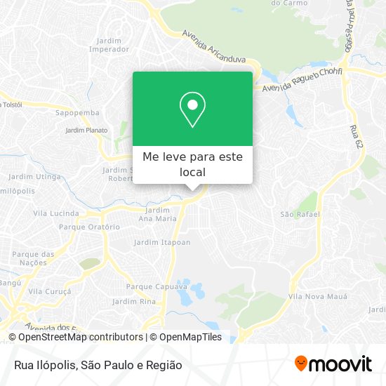 Rua Ilópolis mapa