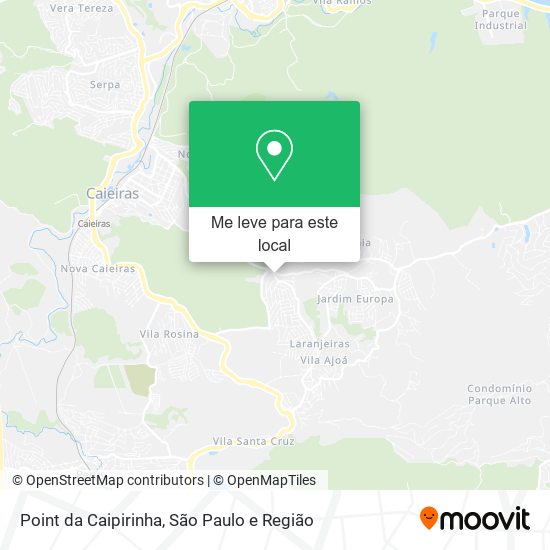 Point da Caipirinha mapa
