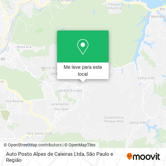 Auto Posto Alpes de Caieiras Ltda mapa
