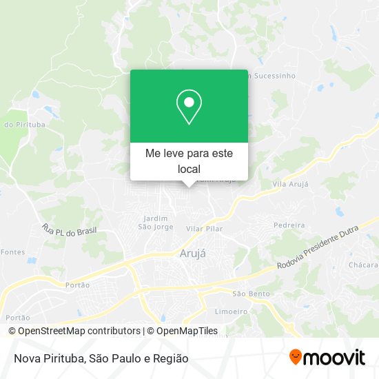 Nova Pirituba mapa