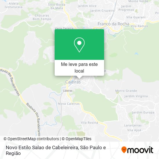 Novo Estilo Salao de Cabeleireira mapa