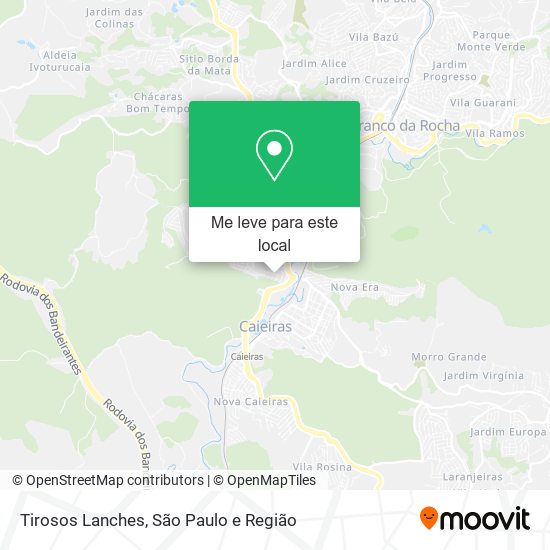 Tirosos Lanches mapa