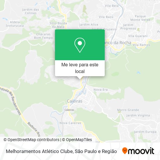 Melhoramentos Atlético Clube mapa