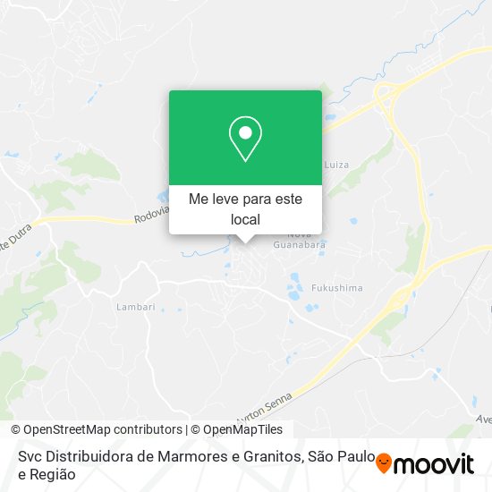 Svc Distribuidora de Marmores e Granitos mapa