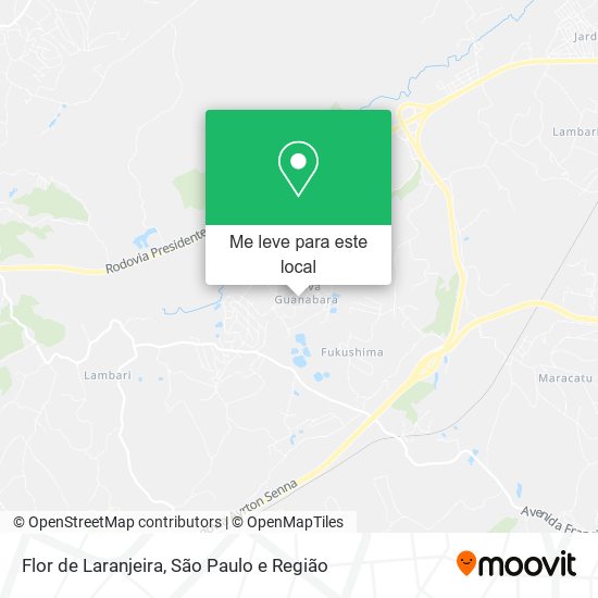 Flor de Laranjeira mapa