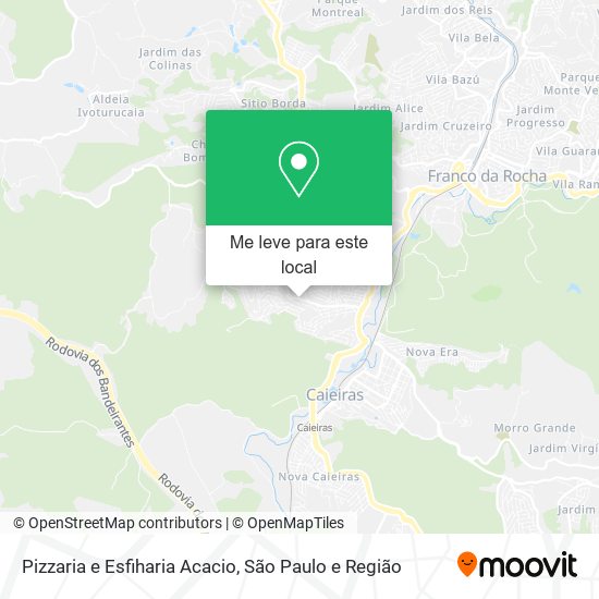 Pizzaria e Esfiharia Acacio mapa