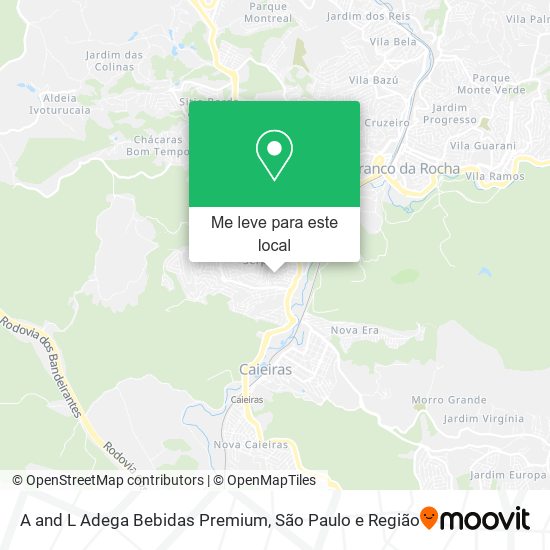 A and L Adega Bebidas Premium mapa