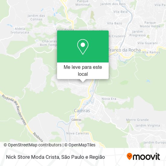 Nick Store Moda Crista mapa