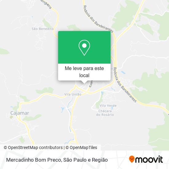 Mercadinho Bom Preco mapa