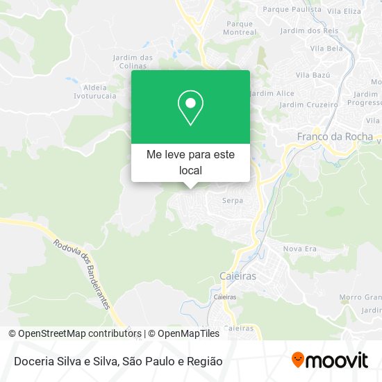 Doceria Silva e Silva mapa