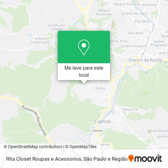 Rita Closet Roupas e Acessorios mapa