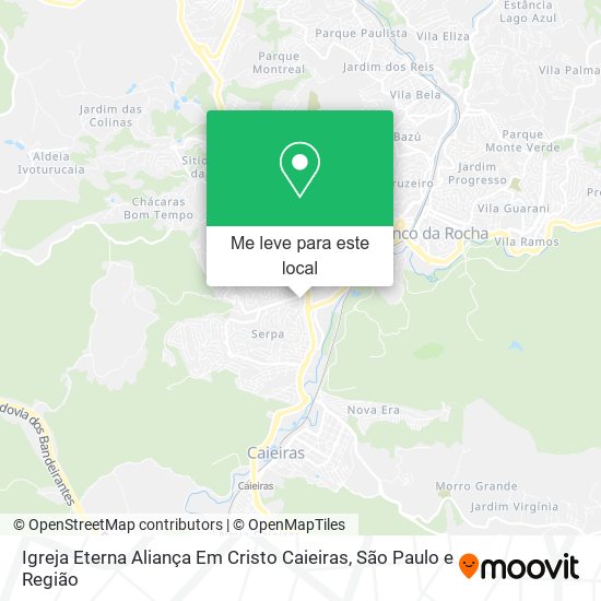 Igreja Eterna Aliança Em Cristo Caieiras mapa