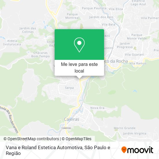 Vana e Roland Estetica Automotiva mapa