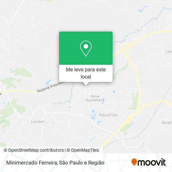 Minimercado Ferreira mapa