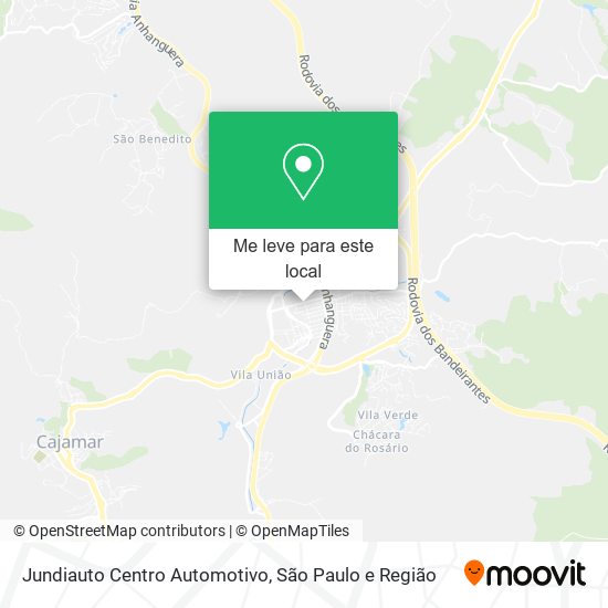 Jundiauto Centro Automotivo mapa