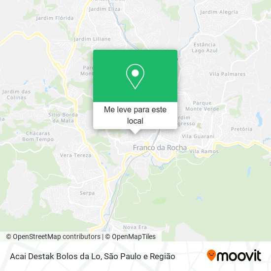 Acai Destak Bolos da Lo mapa
